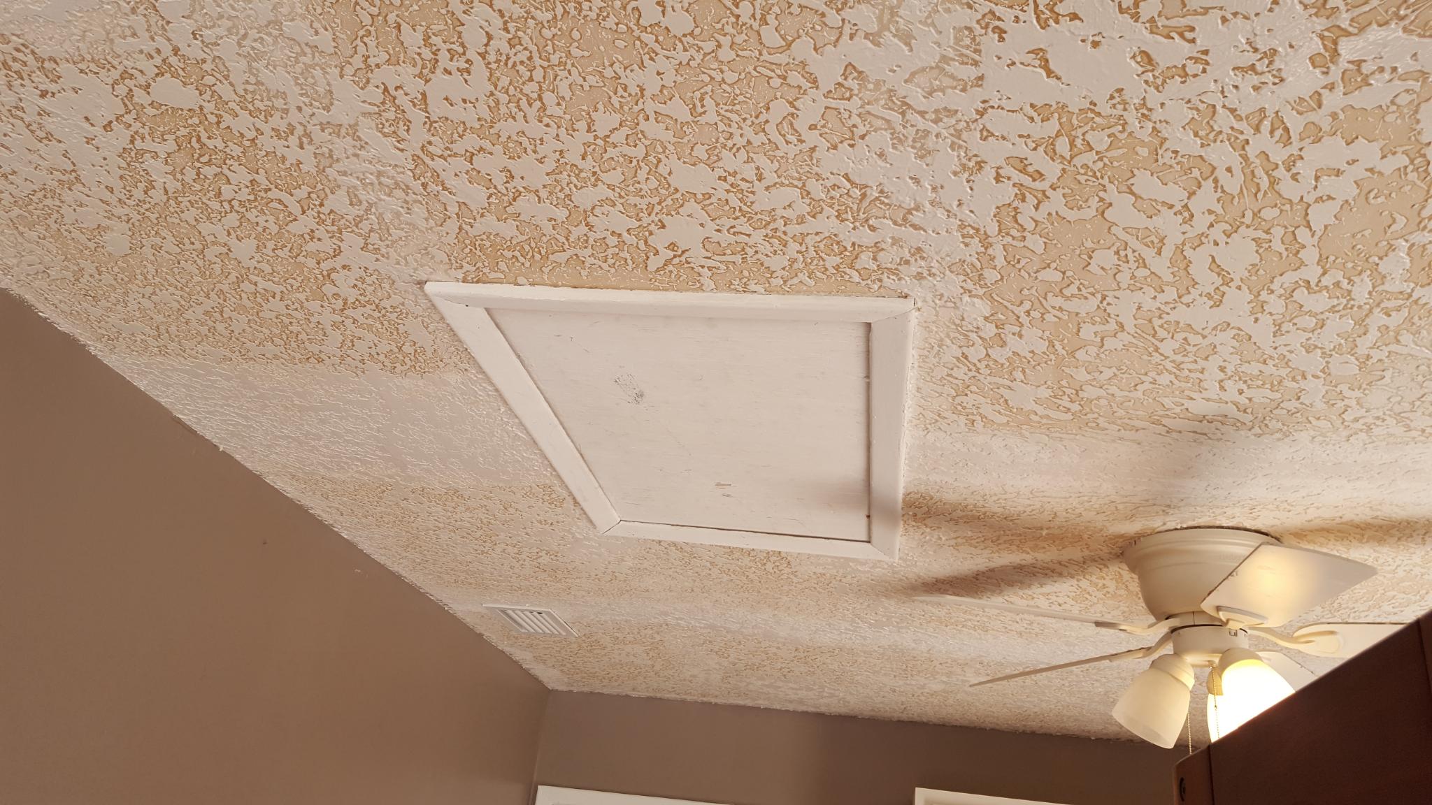 Garage ceiling texture repair — Orange City FL