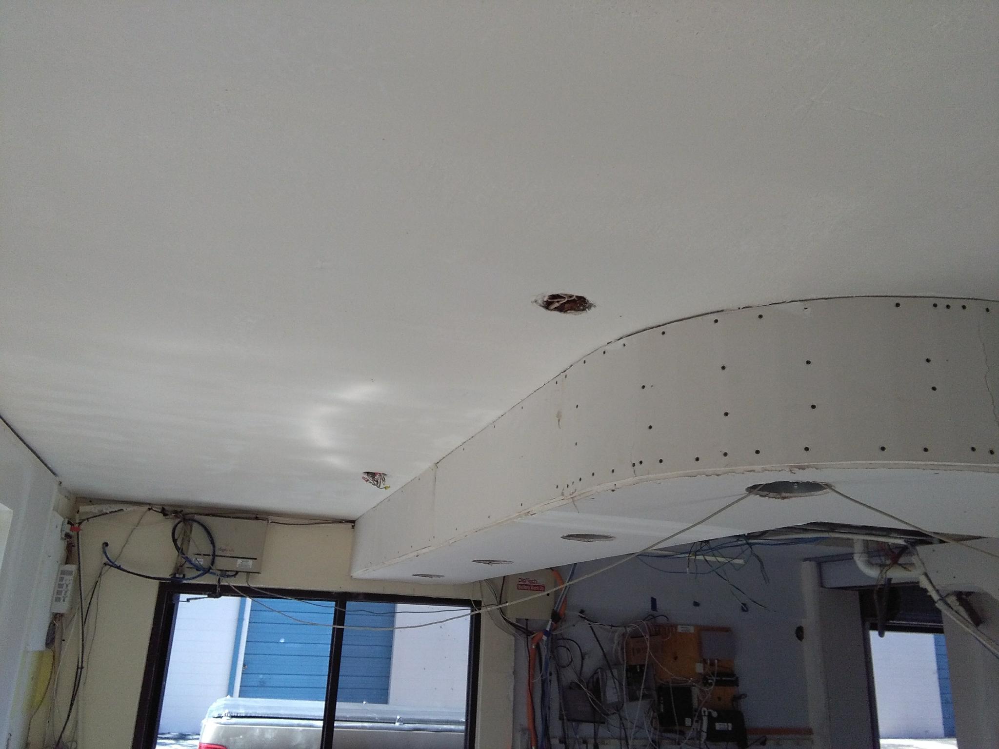 Radius drywall soffit installation — Volusia County FL